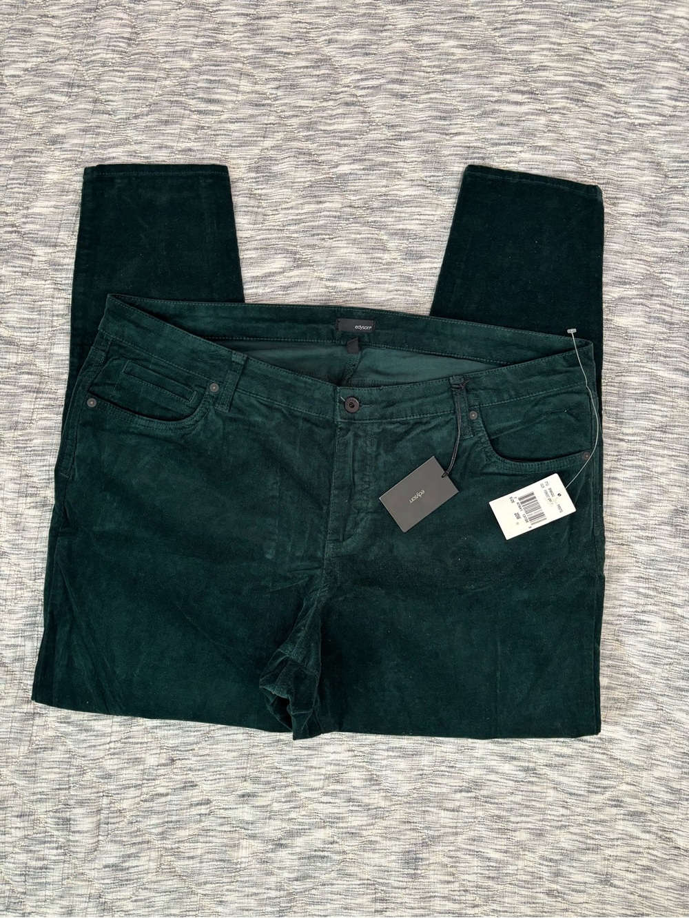 Edyson Hampton Skinny Corduroy Jeans In Forest Green Sz 20W NWT -